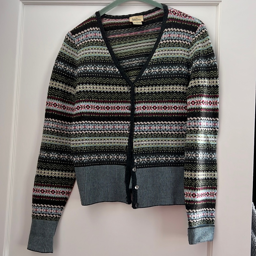 Neiman Marcus, wool cardigan, M